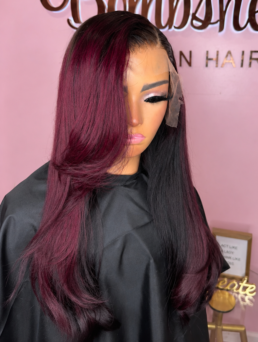 The Bordeaux Muse | 24” HD 13x6 Ready-to-Wear Wig