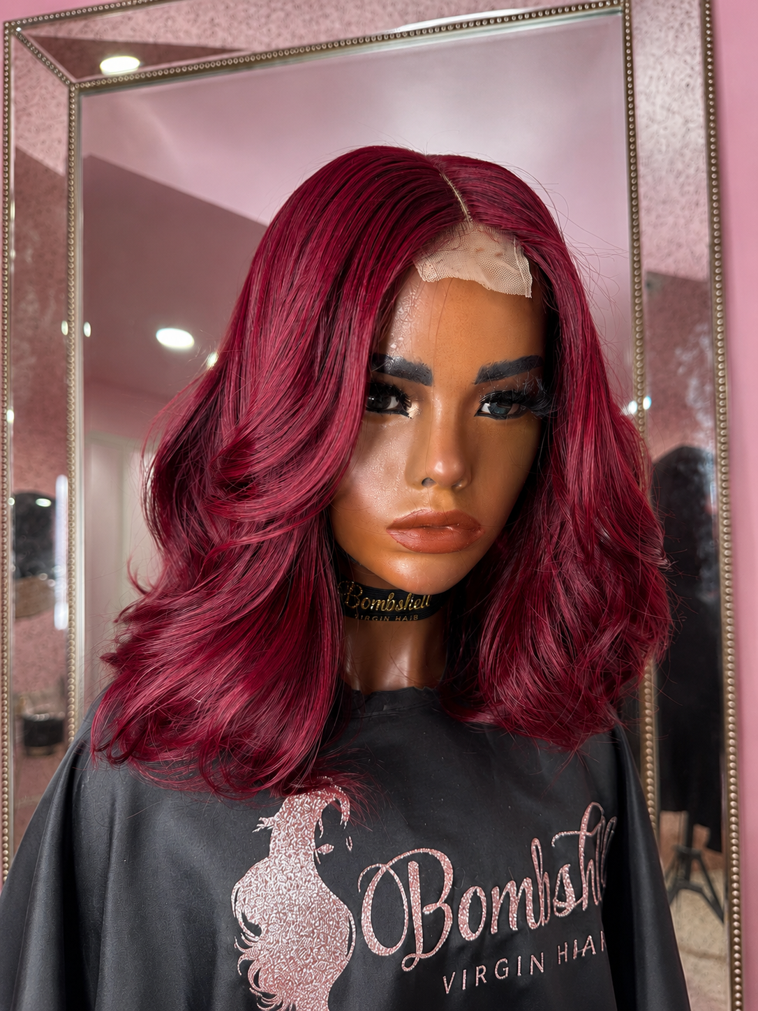 The Burgundy Affair | 14” 4x6 Swiss Lace Ready-to-Wear Wig
