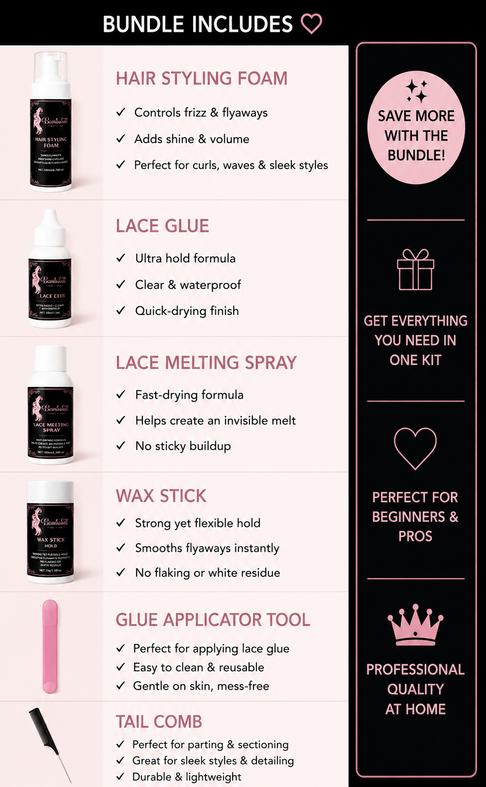 Bombshell Install Kit | Flawless Wig Install Essentials
